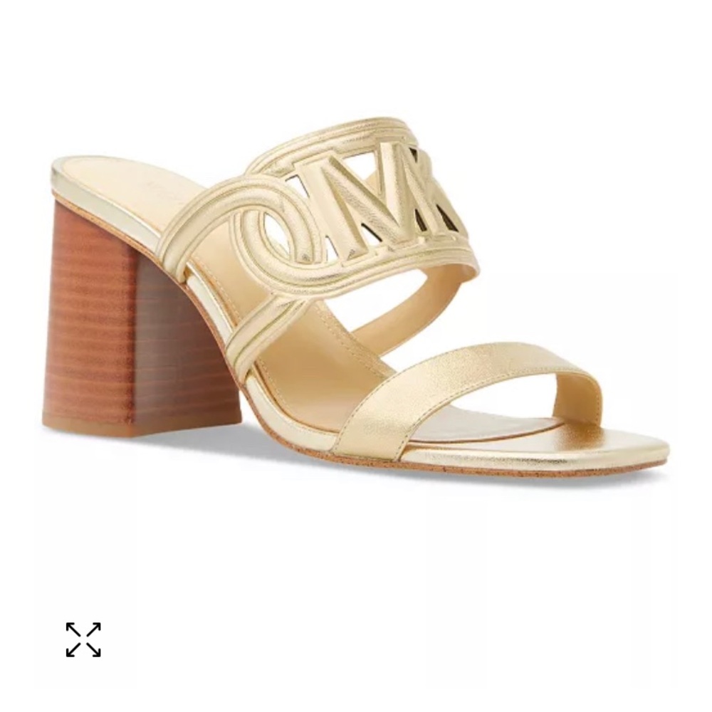 New mid sandals Pale Gold